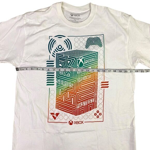 Xbox Series X Most Powerful Graphic T-Shirt White Ripple Junction Mens Large - Picture 4 of 6